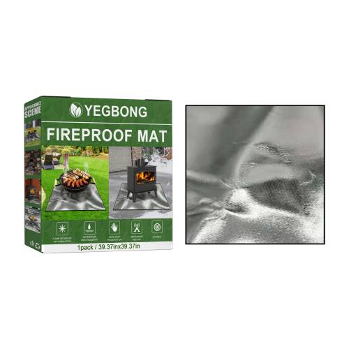 Silberne feuerfeste Grillmatte