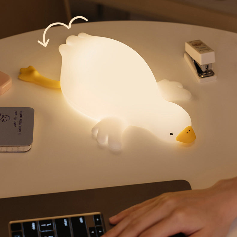 | Große Weiße Gans Tap Tap LED Nachtlampe