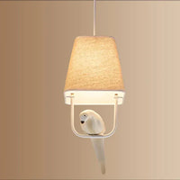 NestCeiling Lampe, skandinavischer Rattan Pendelleuchte, Wohnzimmer