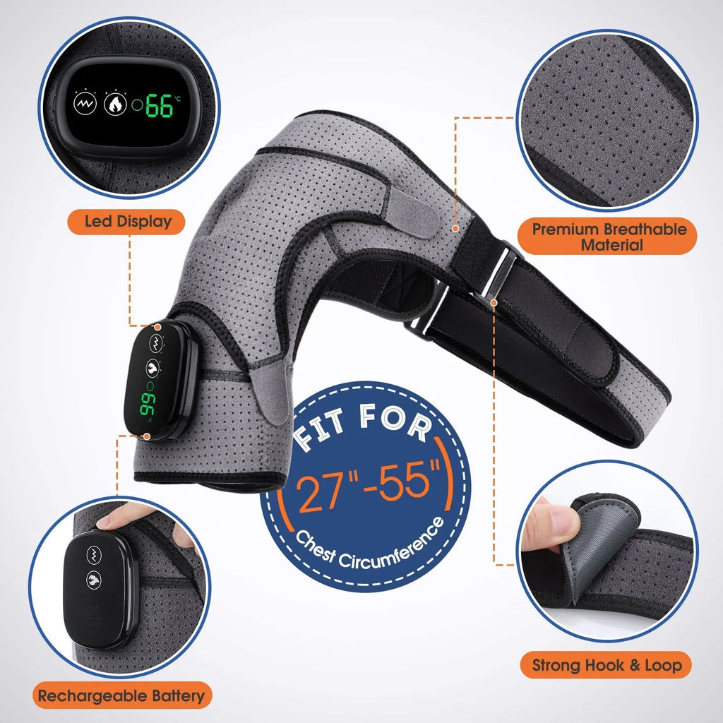 corlado | Schultermassagegerät mit Wärme- und Vibrationsmassage