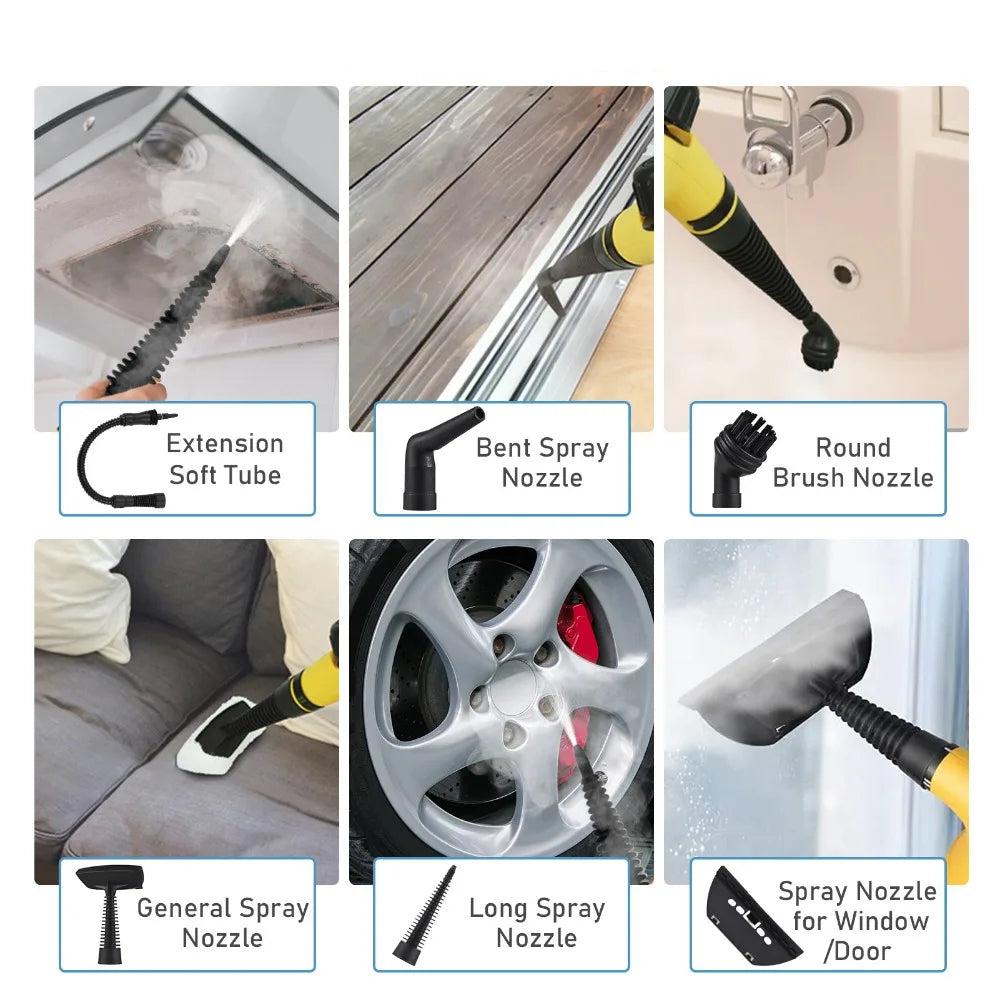 corlado | Handheld Dampfreiniger – Hochtemperatur Teppich- & Fahrzeug-Dampfreiniger