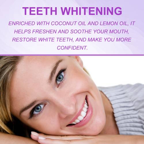 Lila Zahnstreifen