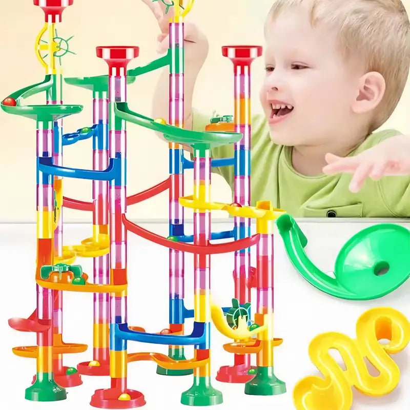 corlado | Baustein Murmelbahn Säulen Spielset