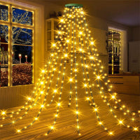 corlado | Weihnachtsbaum Wasserfalllichter mit Ring
