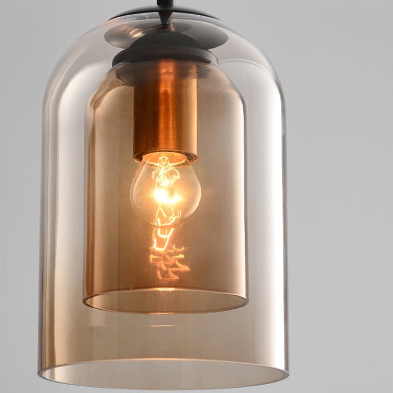 LumoVista – Pendelleuchte Doppelglas modern für Wohn- & Esszimmer