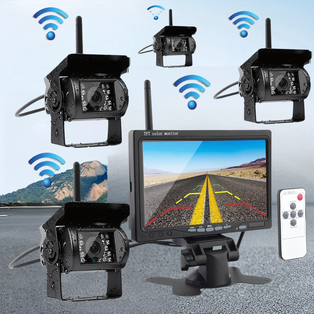 Kabelloses Rückfahrkamera-System, Sicherheitsmonitor für Auto