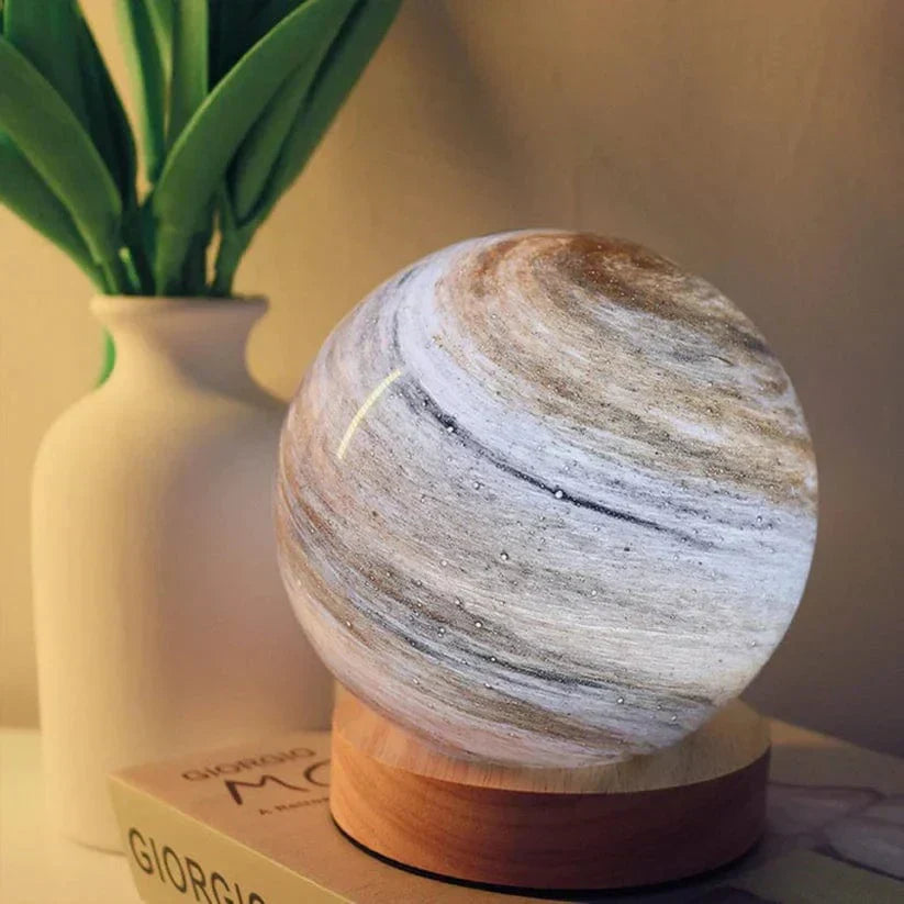 LunaGlow - Kunstvolle dimmbare USB-Mondlampe