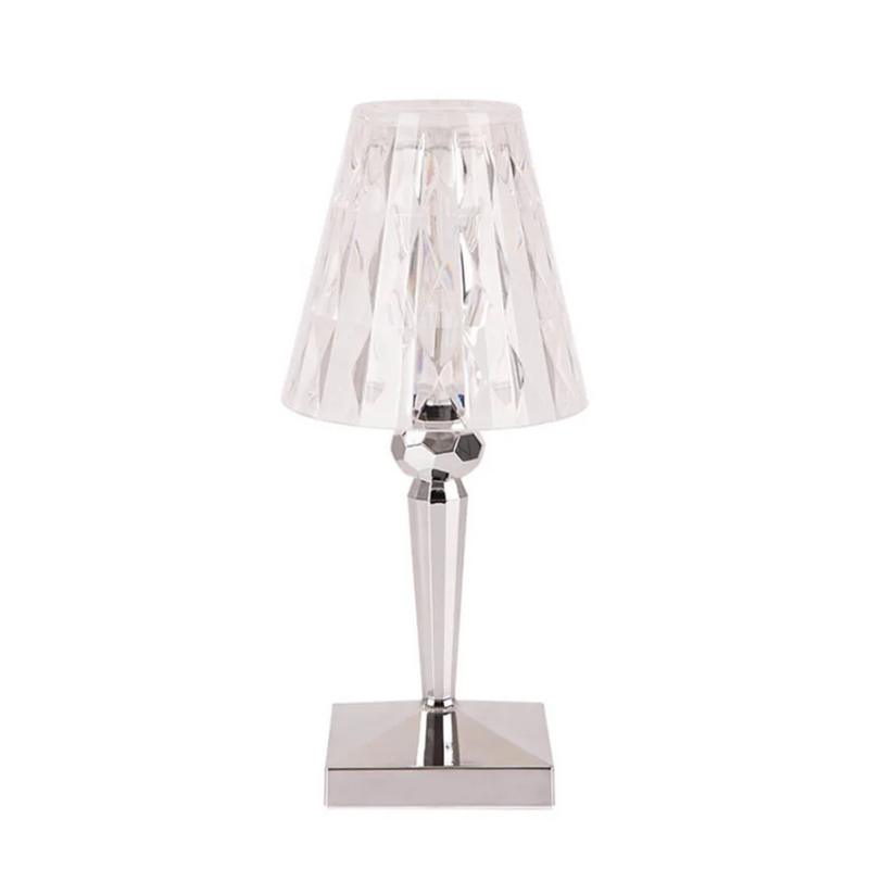 LumiVera – Kristall Tischlampe dekorativ modern warmweiß Licht E27