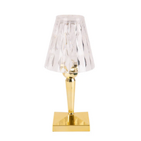 LumiVera – Kristall Tischlampe dekorativ modern warmweiß Licht E27