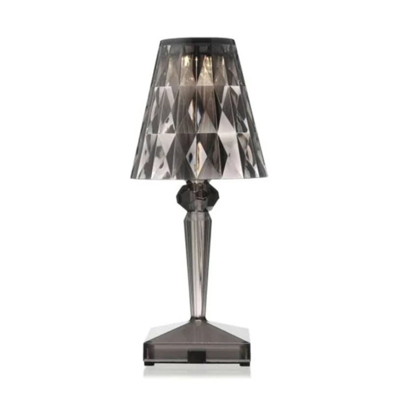 LumiVera – Kristall Tischlampe dekorativ modern warmweiß Licht E27