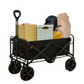 Faltbarer Gartenwagen, 150kg Traglast, Teleskopgriff, 360° Räder, Outdoor