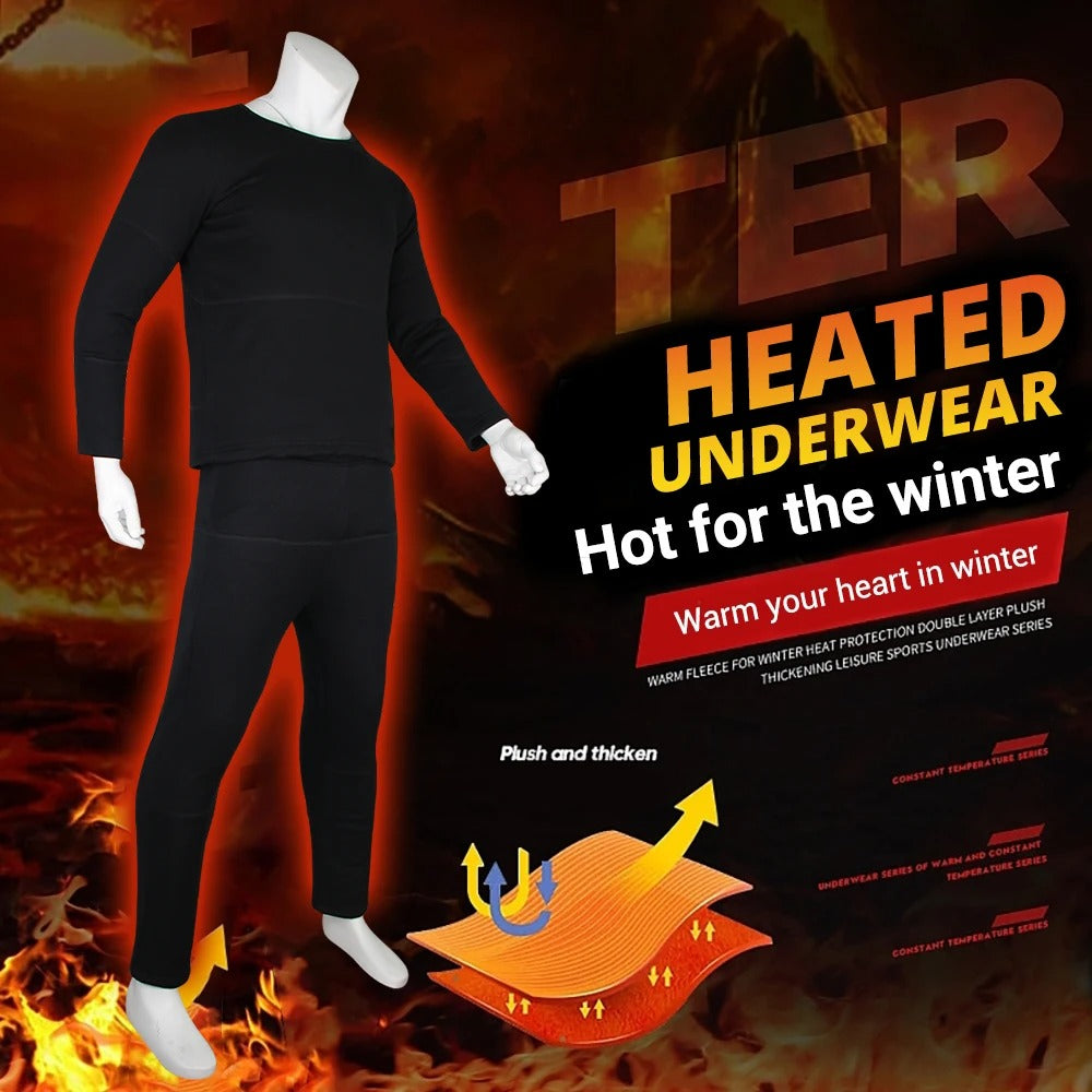 corlado | Thermo-unterwäsche mit Heizung – Beste wiederaufladbare Heizkleidung UK für Männer & Frauen, Winter Basisschicht Komfort