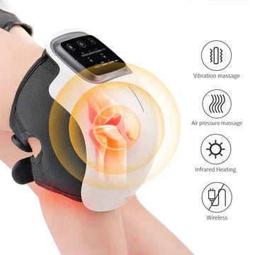 corlado | Knie-Massagegerät mit Wärmebehandlung | Schmerztherapie & Gelenkerholung - Tragbare beheizte Knie-Massage für Komfort & Mobilität