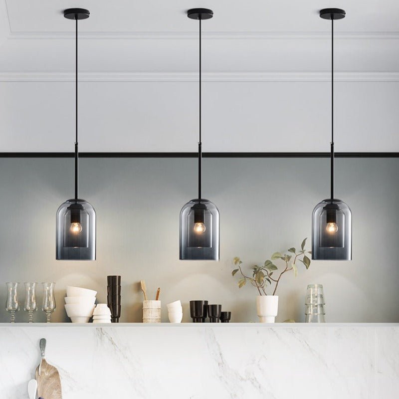 LumoVista – Pendelleuchte Doppelglas modern für Wohn- & Esszimmer