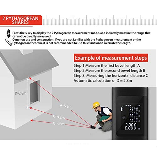 corlado | USB-wiederaufladbarer Mini-Laser-Reichweitenfinder