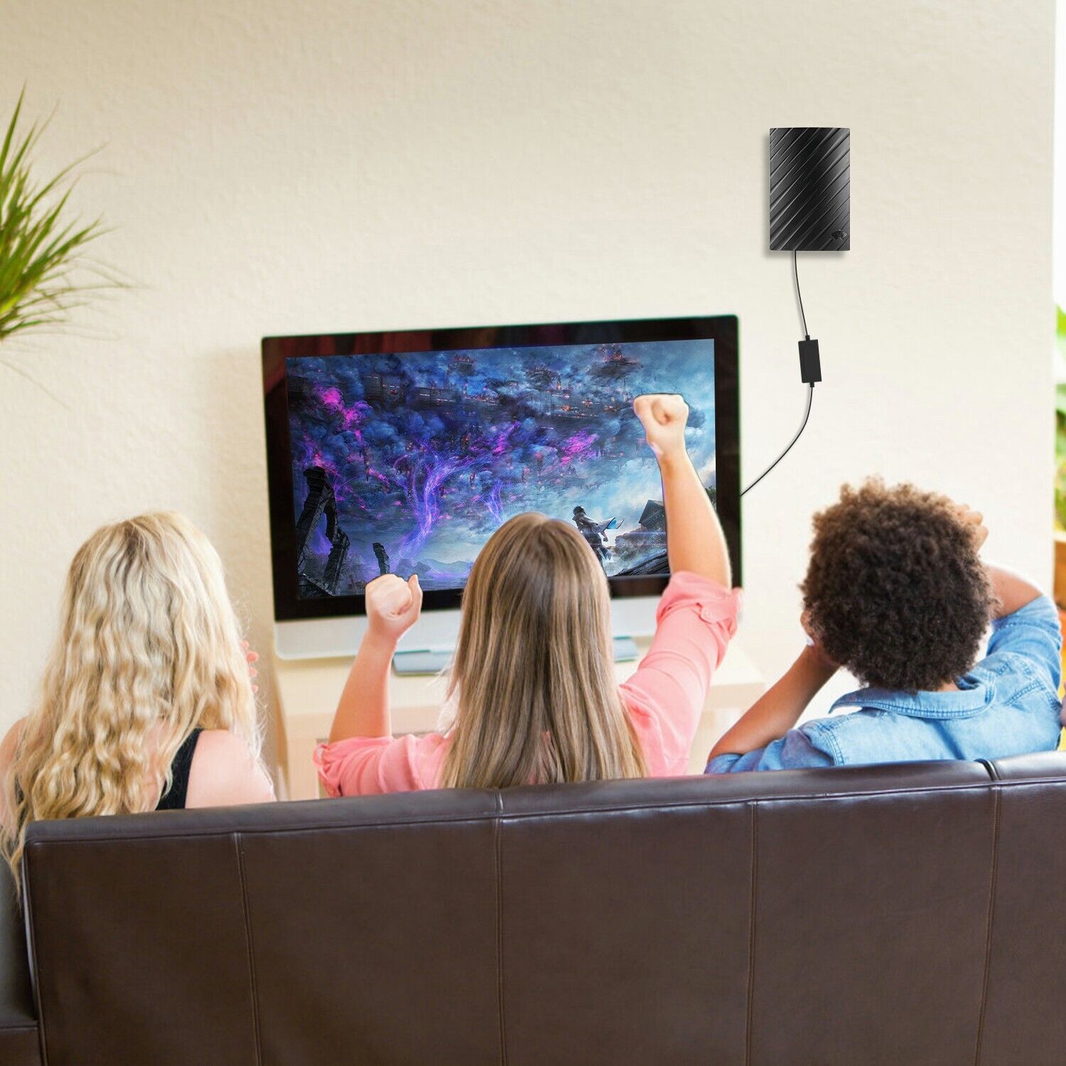 TV-Antenne Indoor, 4K, Langstrecken, digitale Empfangsantenne