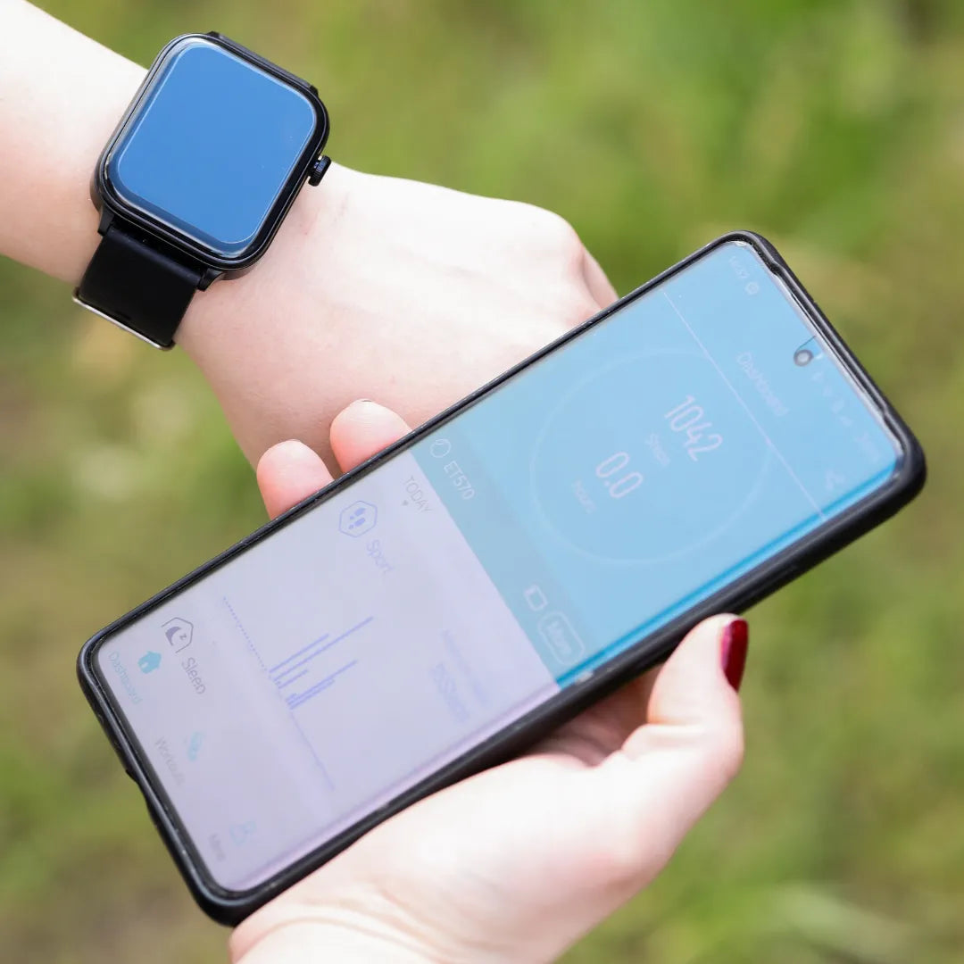 Fitpro Ultra Smartwatch für iOS/Android Handys mit Echtzeit Herzfrequenzmesser, Blutdruck-/Sauerstoff-Tracker