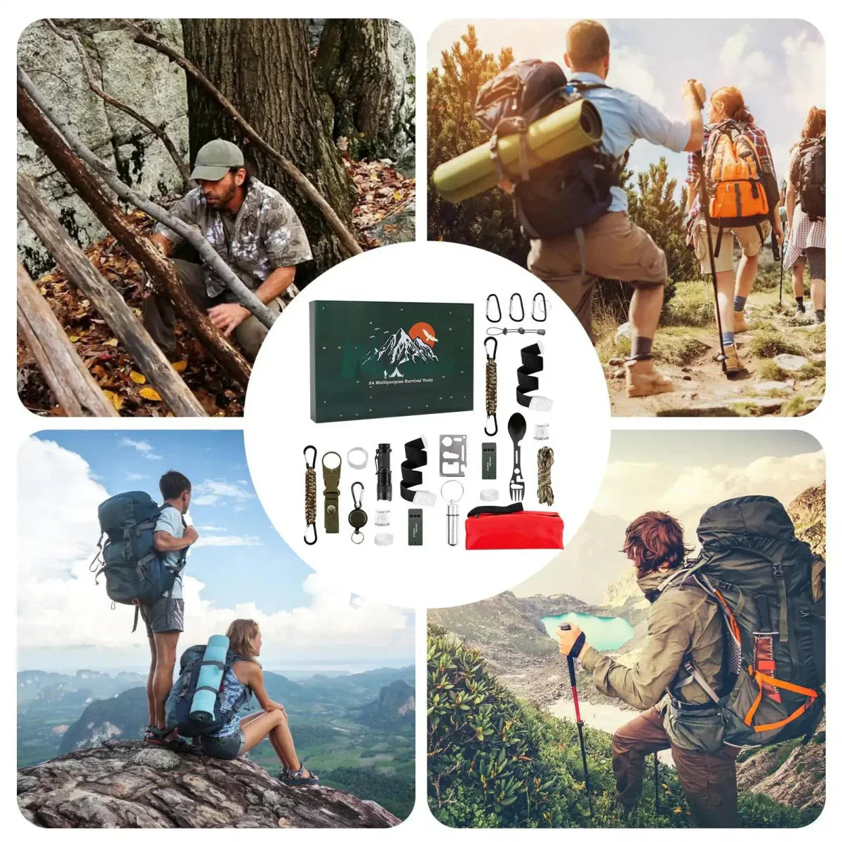 corlado | SURVIVAL ADVENT CALENDAR – Men's Outdoor Kit with 24 Essential Tools 2025