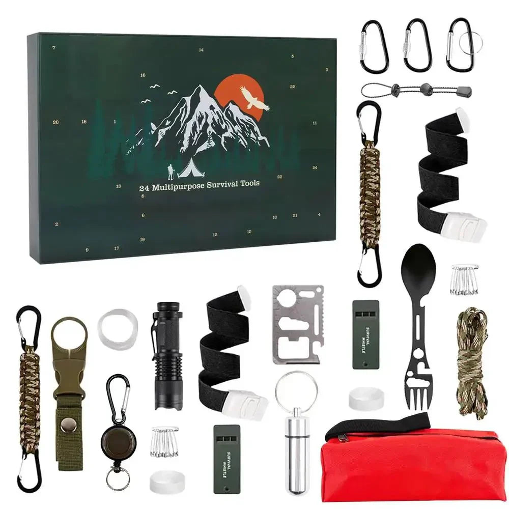 corlado | SURVIVAL ADVENT CALENDAR – Men's Outdoor Kit with 24 Essential Tools 2025