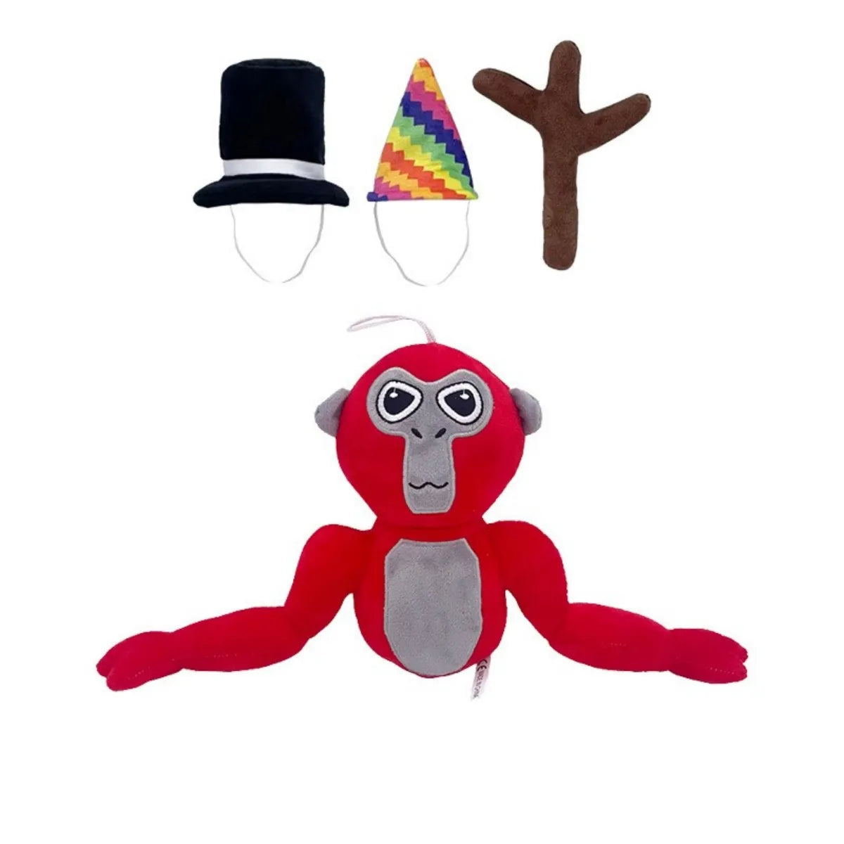Bunte Affen-Plüschfigur
