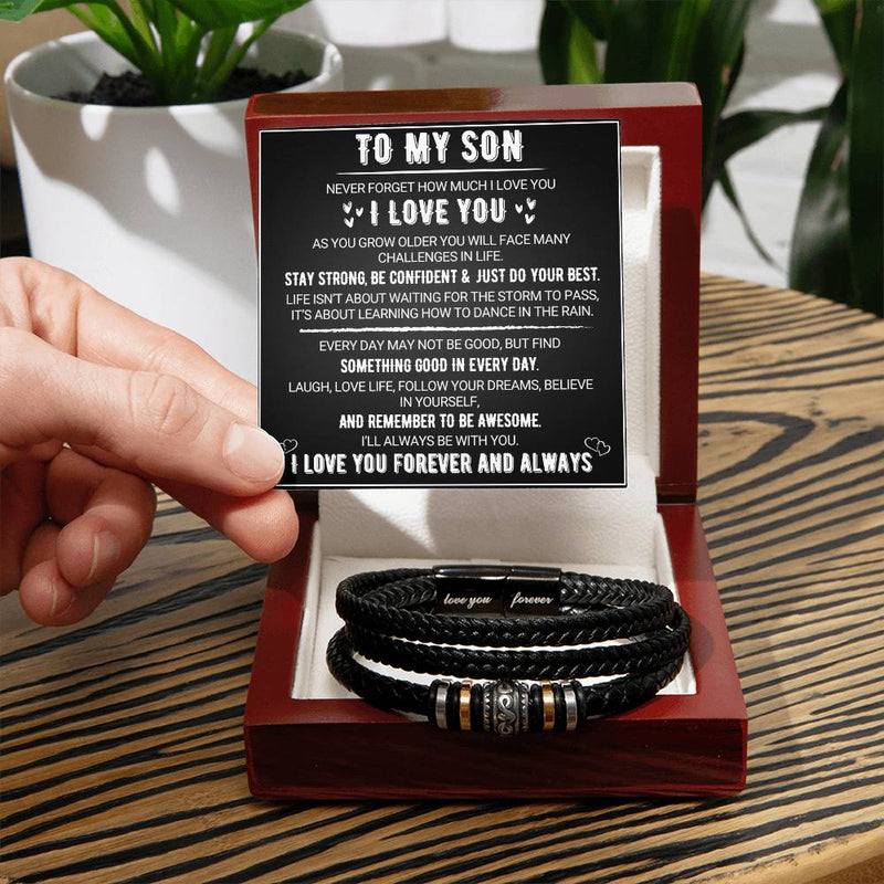 Für meinen Sohn – Ich liebe dich für immer – Schwarz