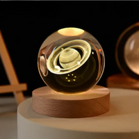 3D-gravierte Universum-Lampe - Kosmisches Licht für Ihren Raum
